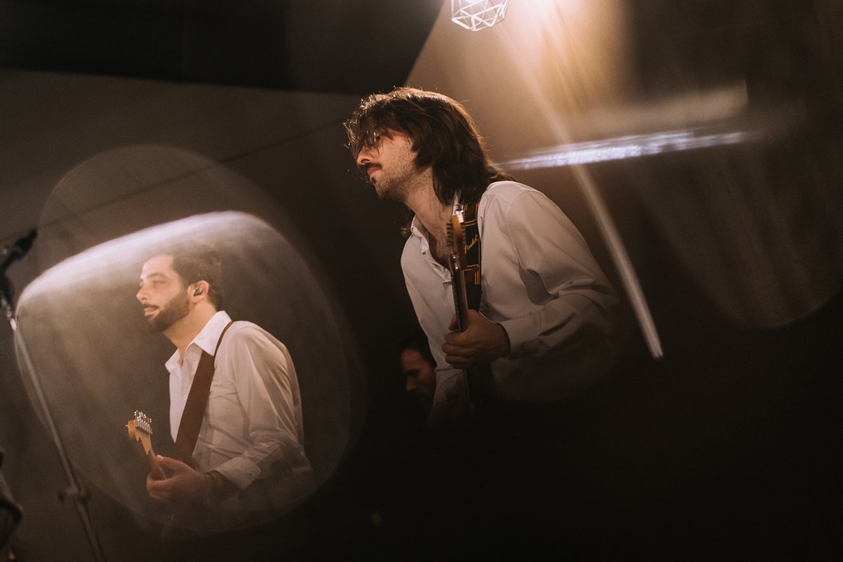 Músicos da Gala Grooves em estúdio